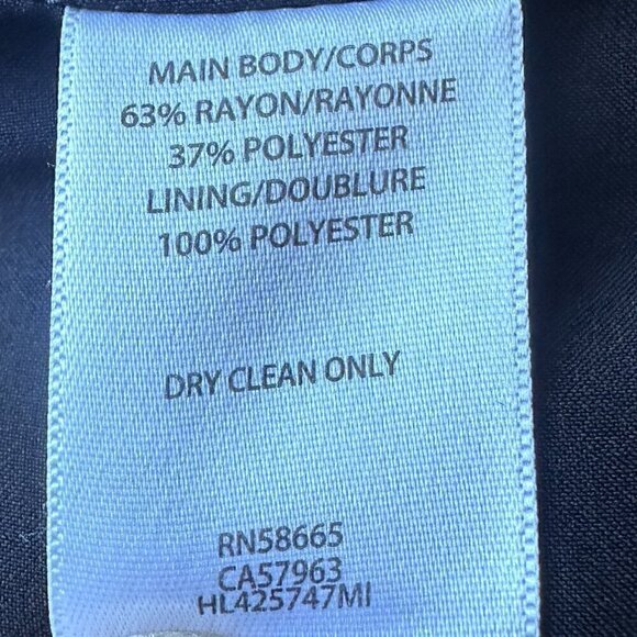 NWOT Chelsea28 Double Breasted Satin Blazer in Black - Size XS - Picture 11 of 11